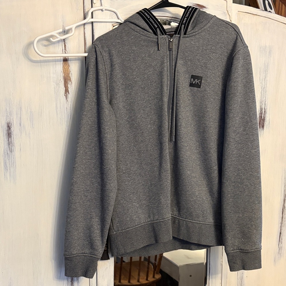 Michael Kors Men's Charcoal Zip-Up Hoodie